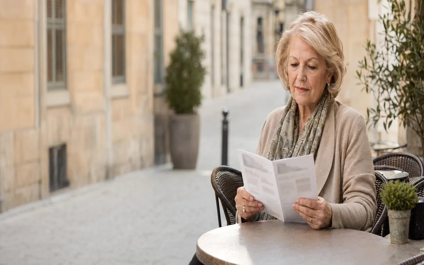 Des seniors consultent calmement des informations générales
